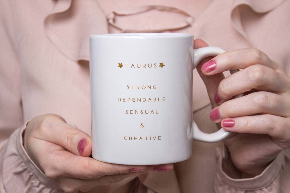 Taurus Gifts Zodiac Sign Ceramic Mug April May Birthday Gift For Him Astrology