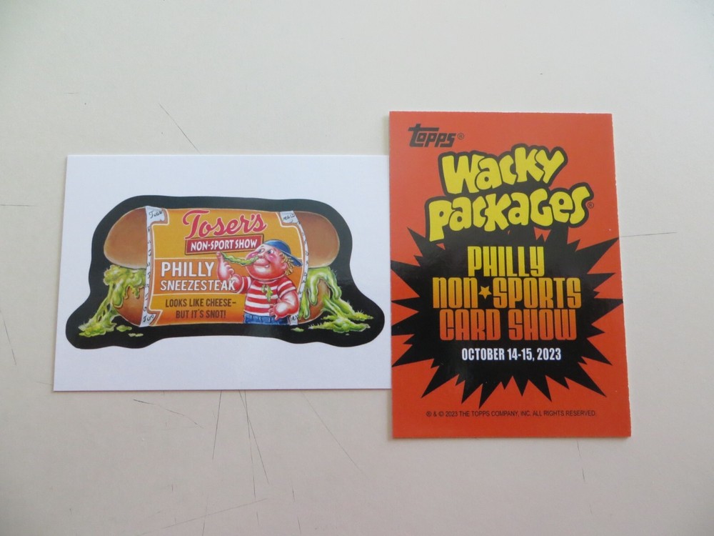 Wacky Packages Philly Sneezesnake Promo Card Philly Non-Sport Show