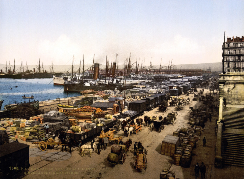 Vintage style Quality art print POSTER.Sea Port View.Very sharp.Art Decor.851