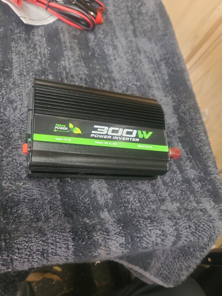 Nature Power Nature Power 300W Inverter With Cables And Instructions