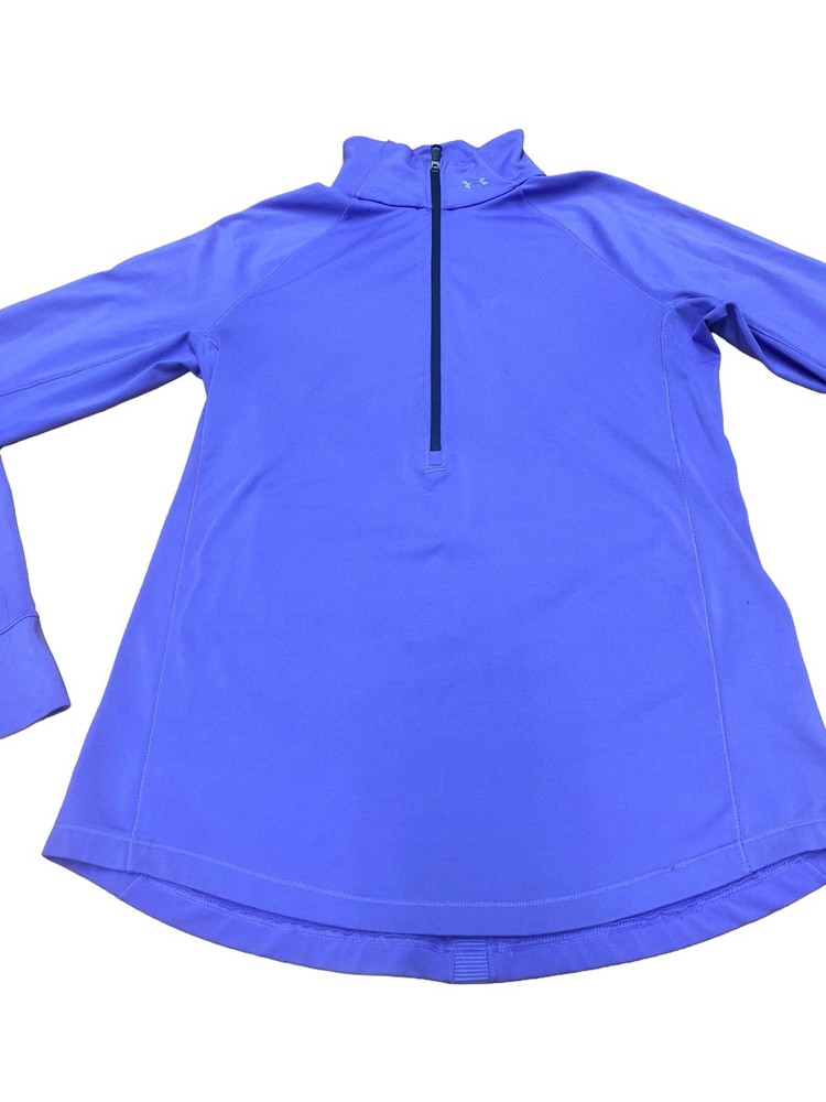 Under Armour Pullover Womens Medium Purple Fleece Quarter Zip