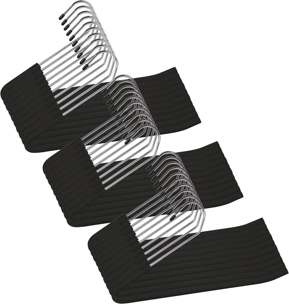 Space Saving Open Ended Heavy Duty Chrome Plating Non Slip Friction Foam 30 Pack