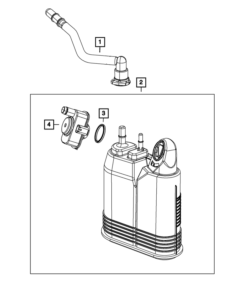 Genuine Mopar Vapor Canister 68322223AE