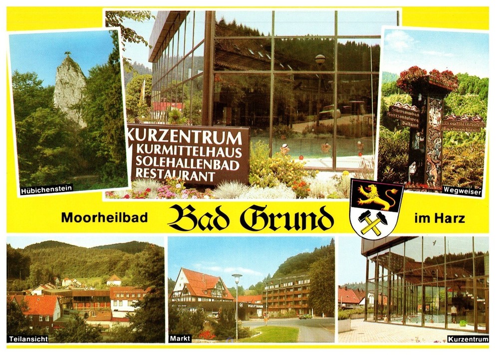 POSTCARD VTG Bad Grund Lower Saxony Germany Multi-View