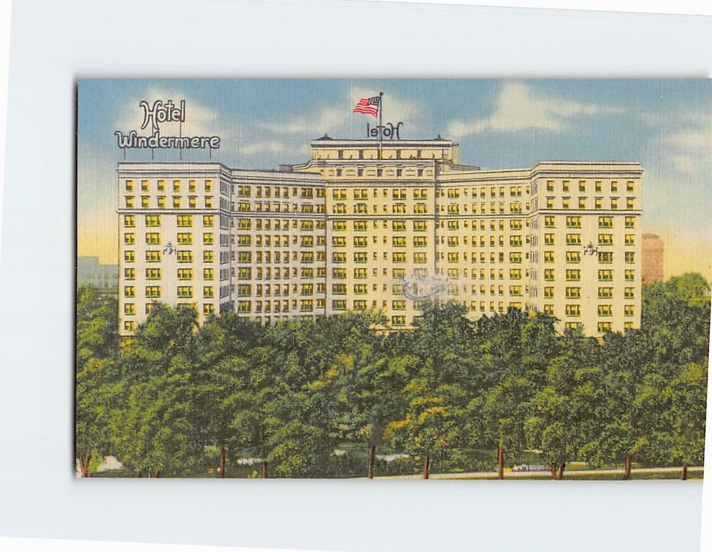 Postcard Hotel Windermere Chicago Illinois USA