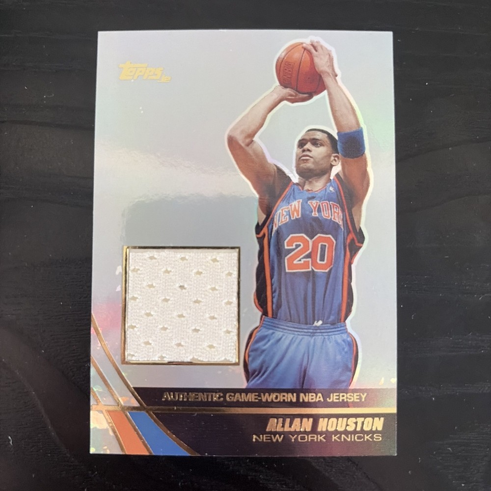 Allan Houston 2004 Topps Game Used Patch#JE-AH New York Knicks