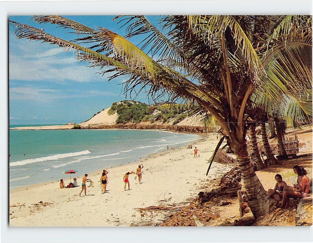 Postcard Partial view of the Praia de Pirangi Natal Brazil