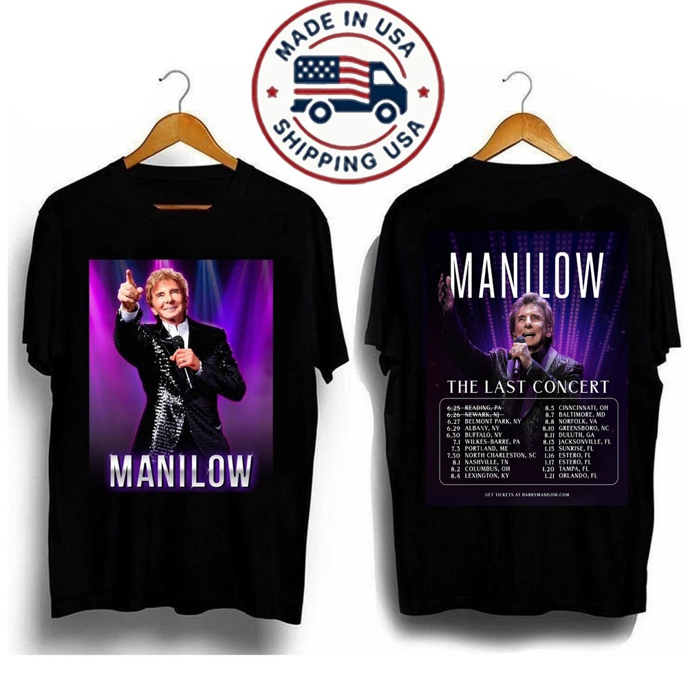 Barry Manilow The Last Concert Tour 2026 T-Shirt
