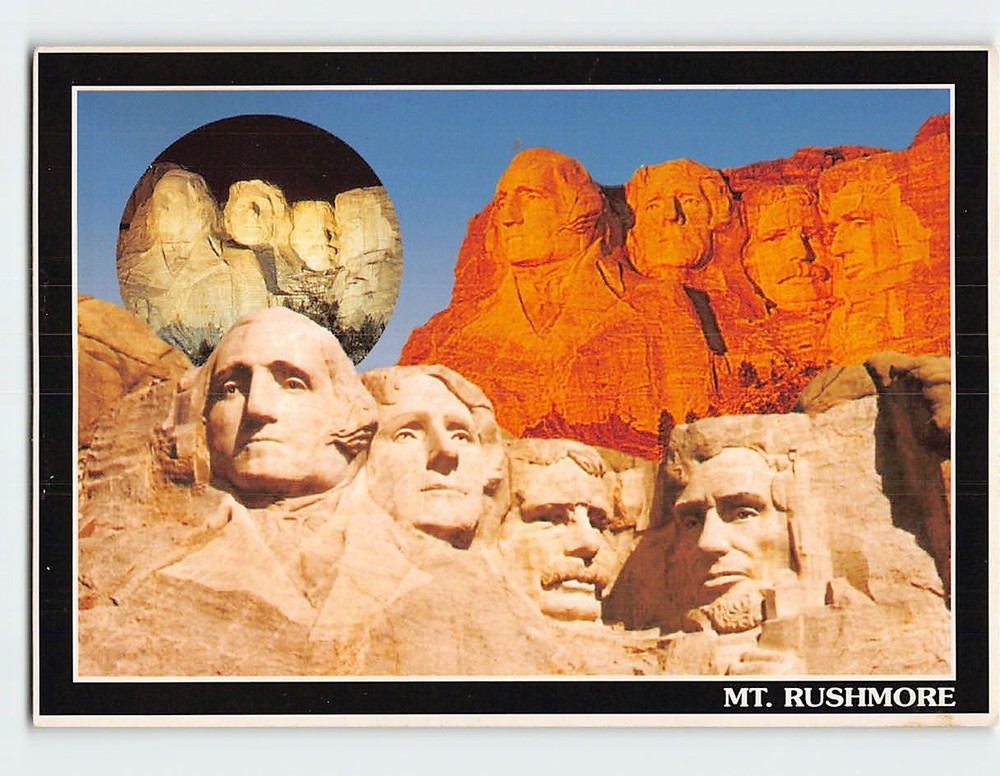 Postcard Mount Rushmore National Park Keystone South Dakota USA