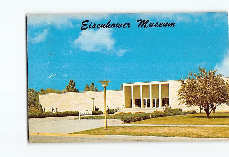 Postcard Eisenhower Museum Abilene Kansas USA