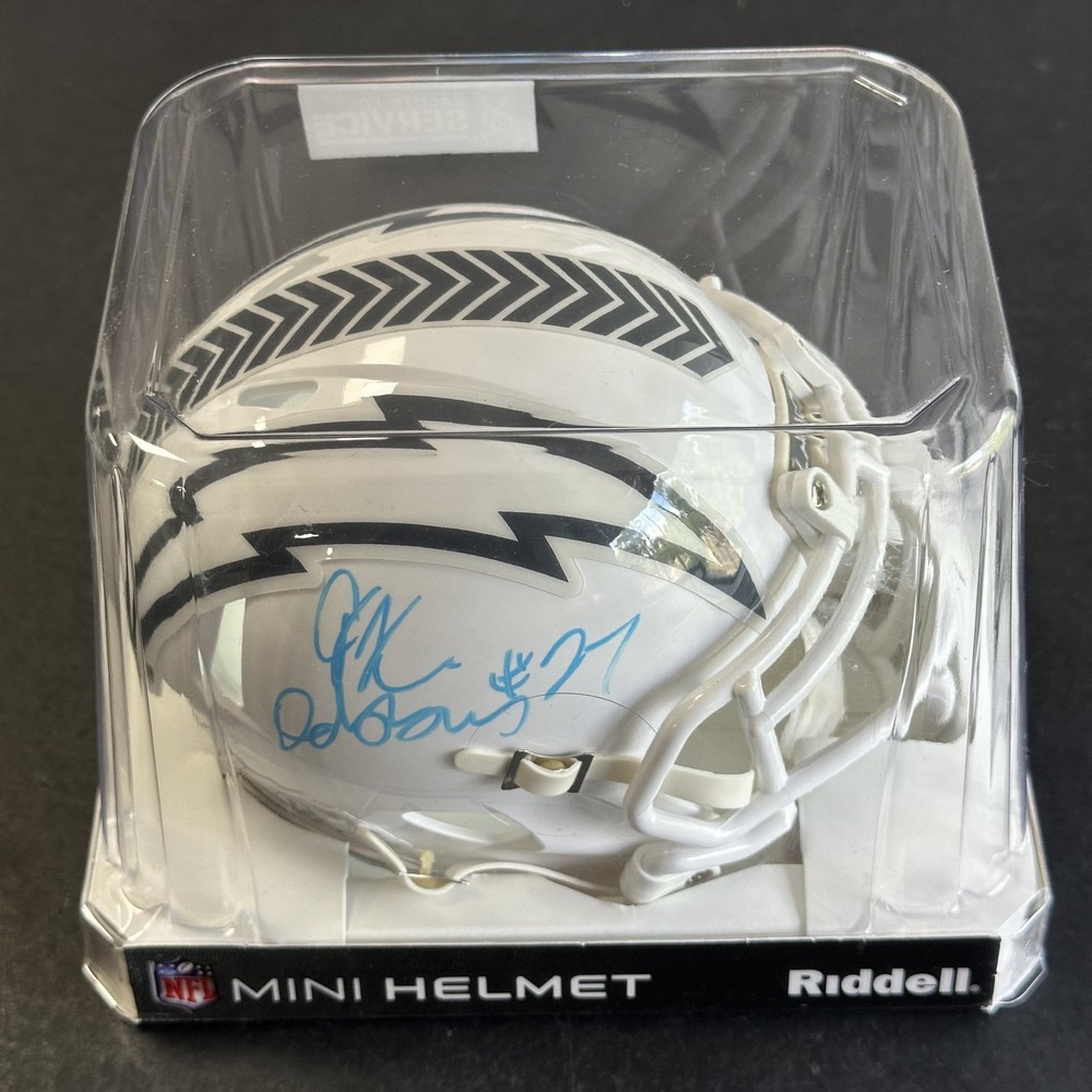 J.K. Dobbins Signed Los Angeles Chargers Salute To Service Mini Helmet AUTO BASPROBSTEIN is actively accepting consignments !!