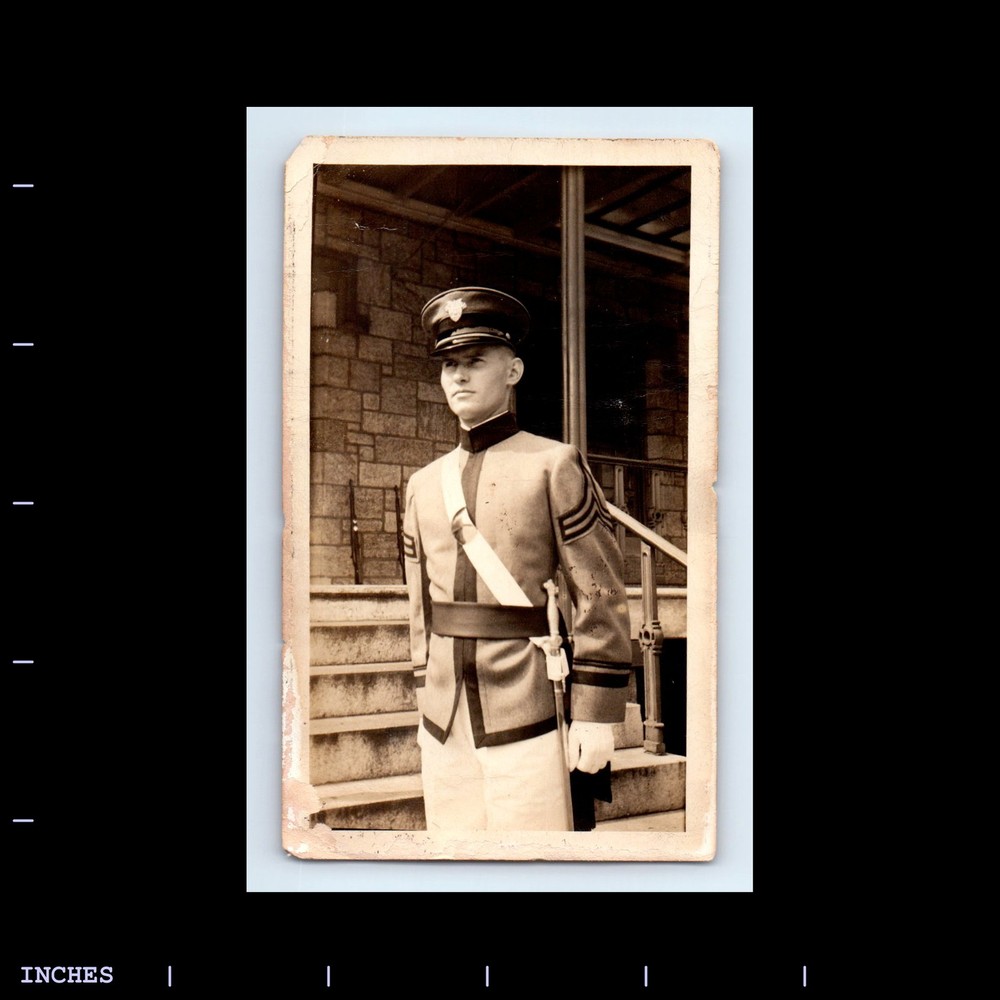 Old Vintage Photo ARMY MAN SOLDIER IN UNIFORM