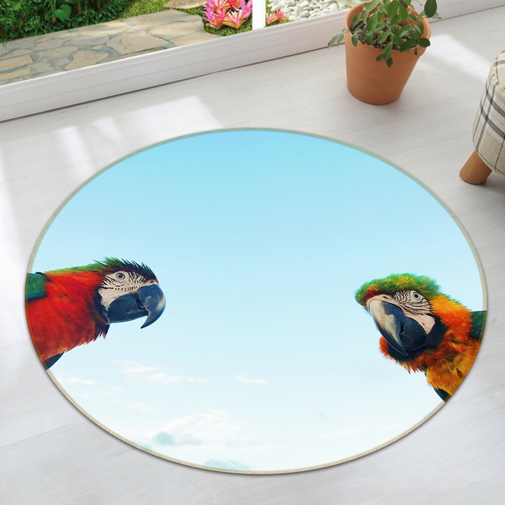 3D Cute Birds Non-Slip Rug Mat Elegant Animal Print Carpet O186