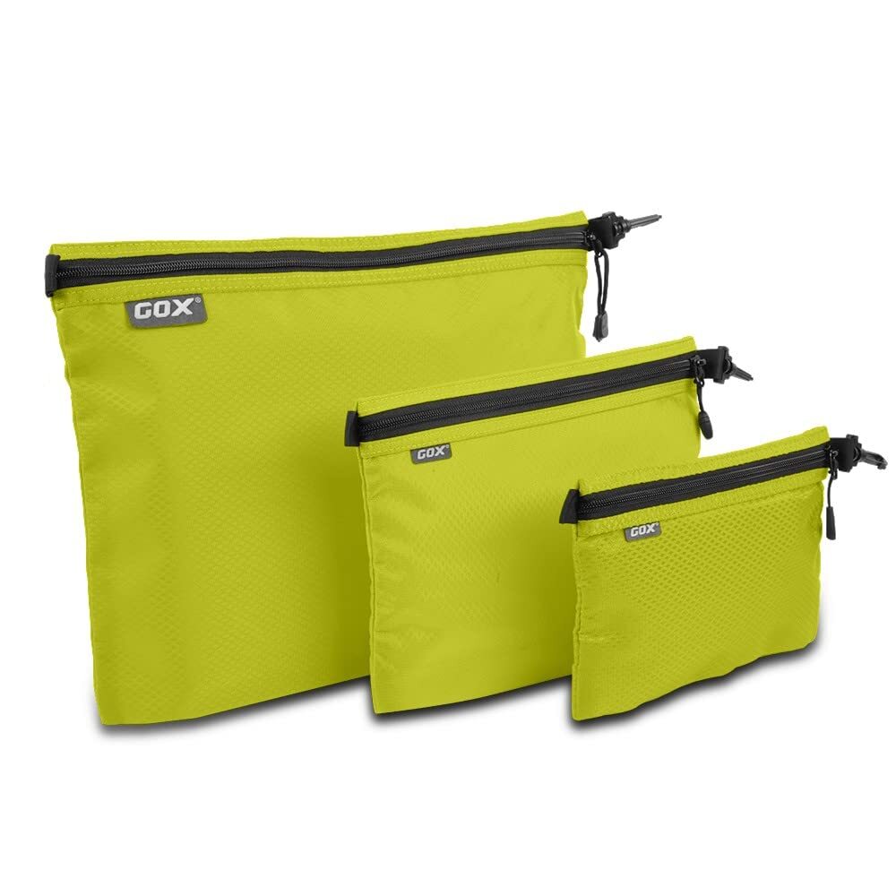 3 Pack Men's Travel Toiletry Bag Carry-On Organizer with Zipper Pouch