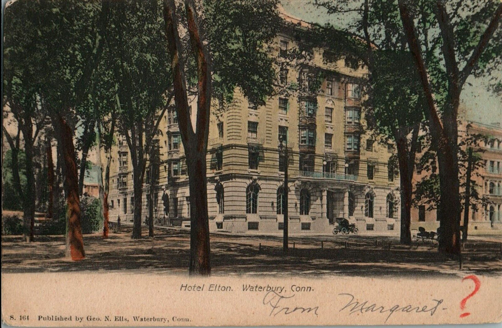 Vintage Postcard 1906 Hotel Elton, Waterbury, Connecticut (CT)