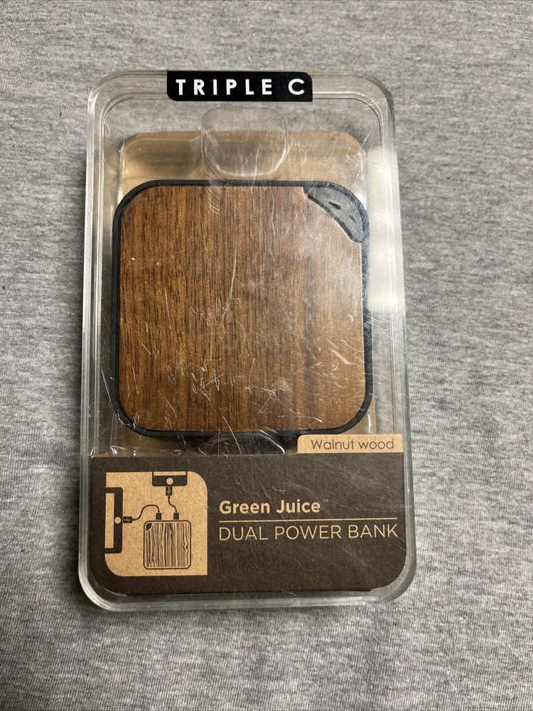 SEALED NEW Triple C Green Juice Pro Universal Dual Power Bank Charger Backup