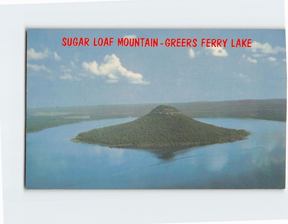 Postcard Sugar Loaf Mountain Greers Ferry Lake Heber Springs Arkansas USA