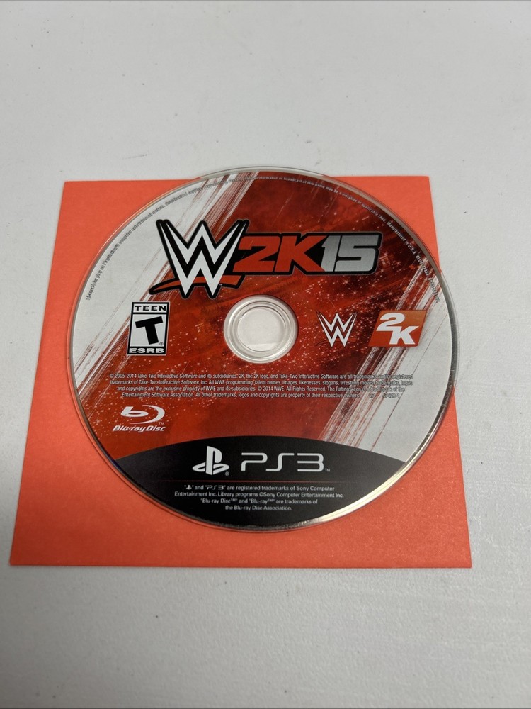 WWE 2K15 (Sony PlayStation 3, 2014) *DISC ONLY* Tested