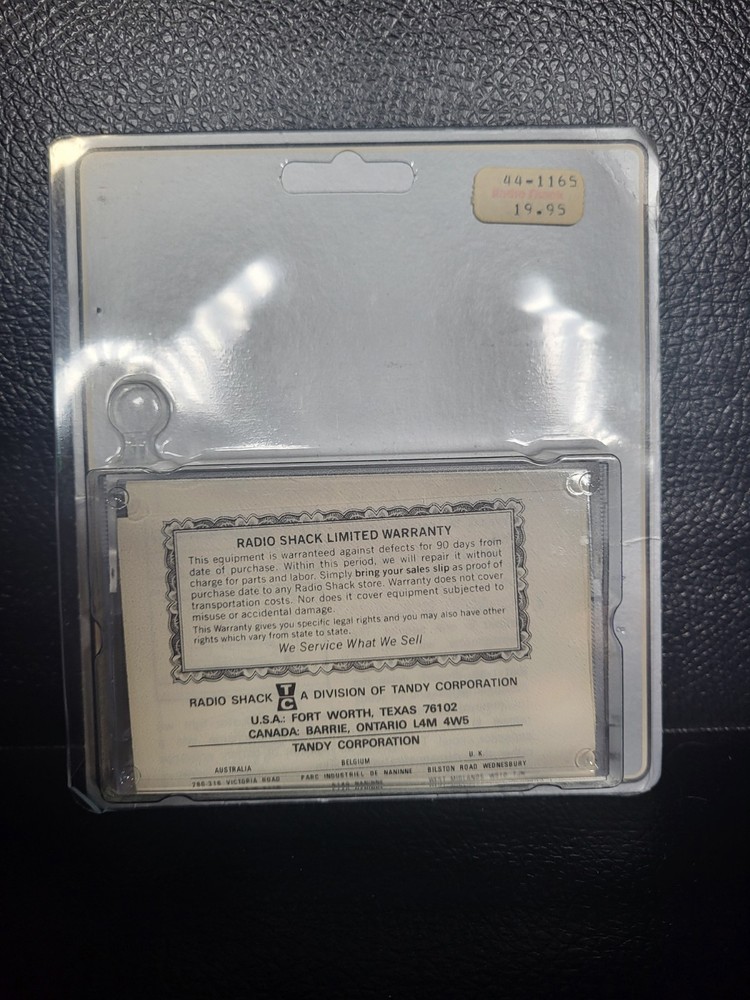 RadioShack Electronic Cassette Tape Head Demagnetizer 44-1165B Vintage