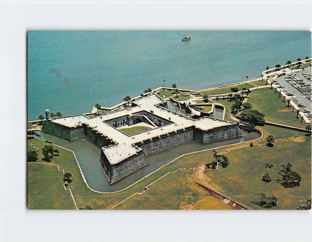 Postcard Castillo De San Marcos National Monument Saint St. Augustine Florida