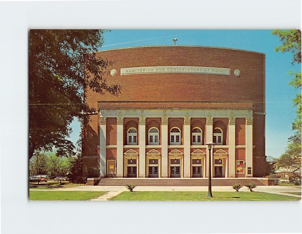 Postcard Auditorium & Conservatory Of Music Winthrop College Rock Hill SC USA