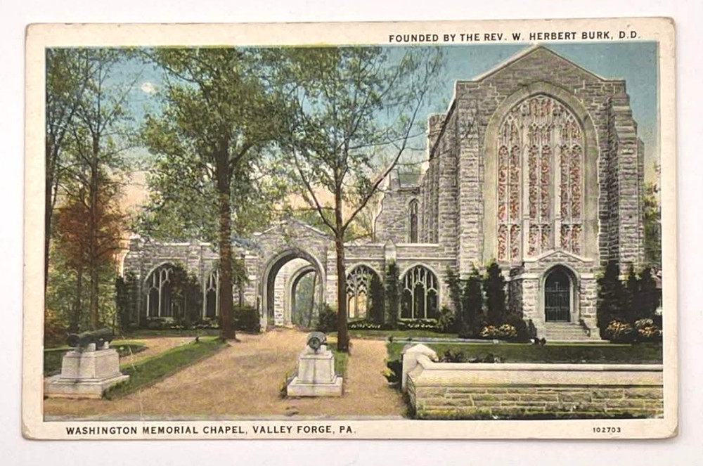 Washington Memorial Chapel Valley Forge PA Vintage Postcard