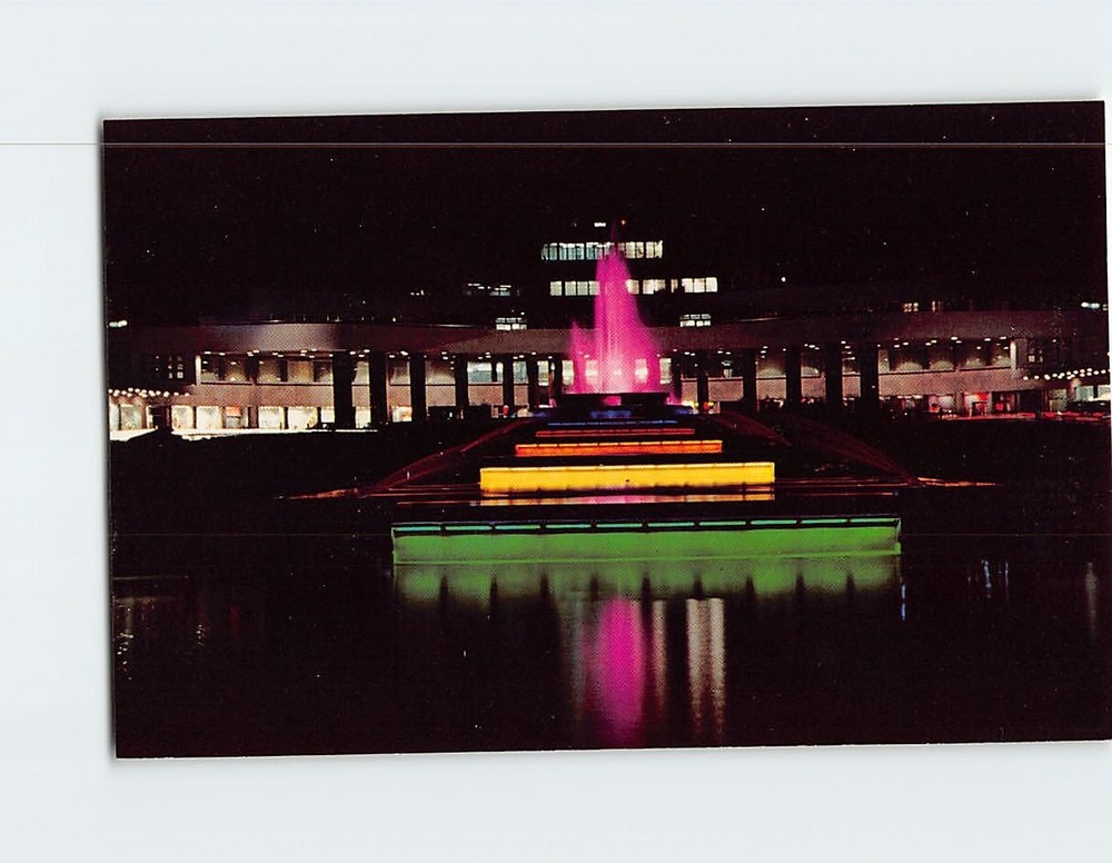 Postcard Airport Fountain Greater Pittsburgh Airport Pittsburgh Pennsylvania USA