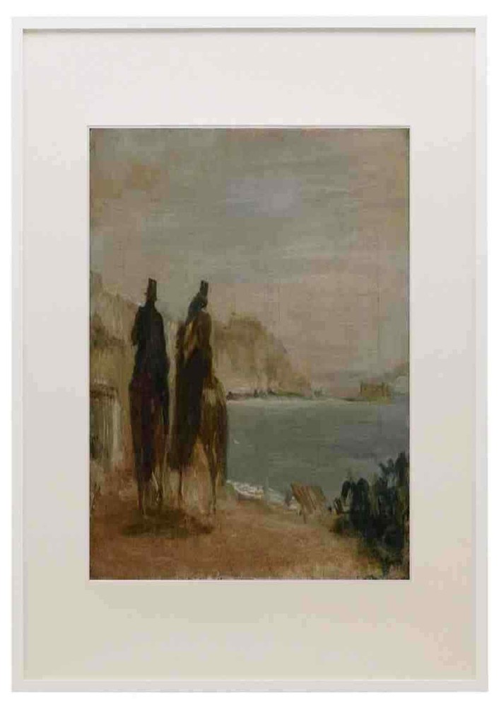 Hilaire Germain Edgar Degas Promenade Beside The Sea A3 A4 Framed Print Picture