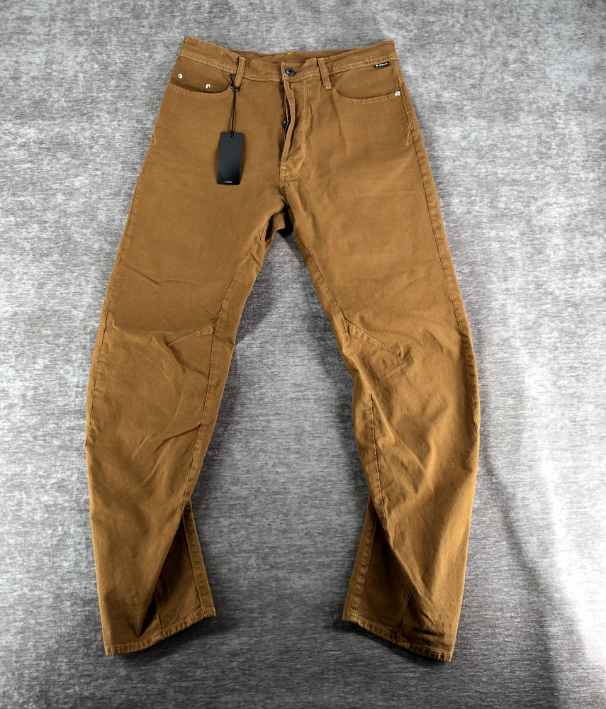 G-Star Raw Arc 3D Oxide Ocre Men's Denim Jeans Brown Size 30x32 NEW