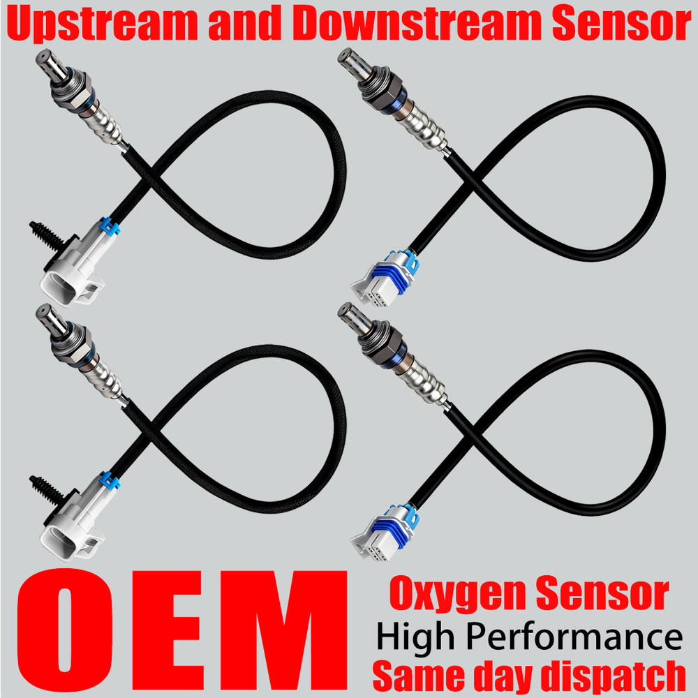 4X OEM Upstream & Downstream Oxygen O2 Sensor For Chevy Tahoe GMC Sierra Yukon