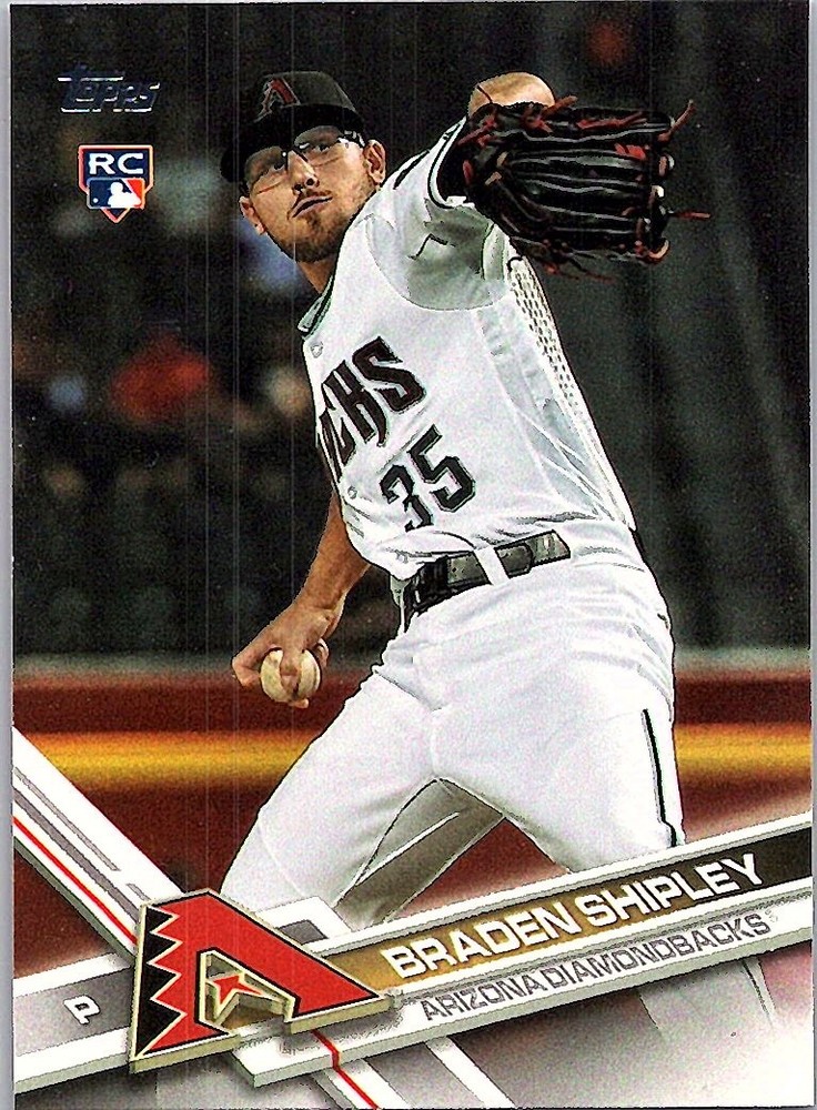 2017 Topps #15 Braden Shipley Arizona Diamondbacks Rookie