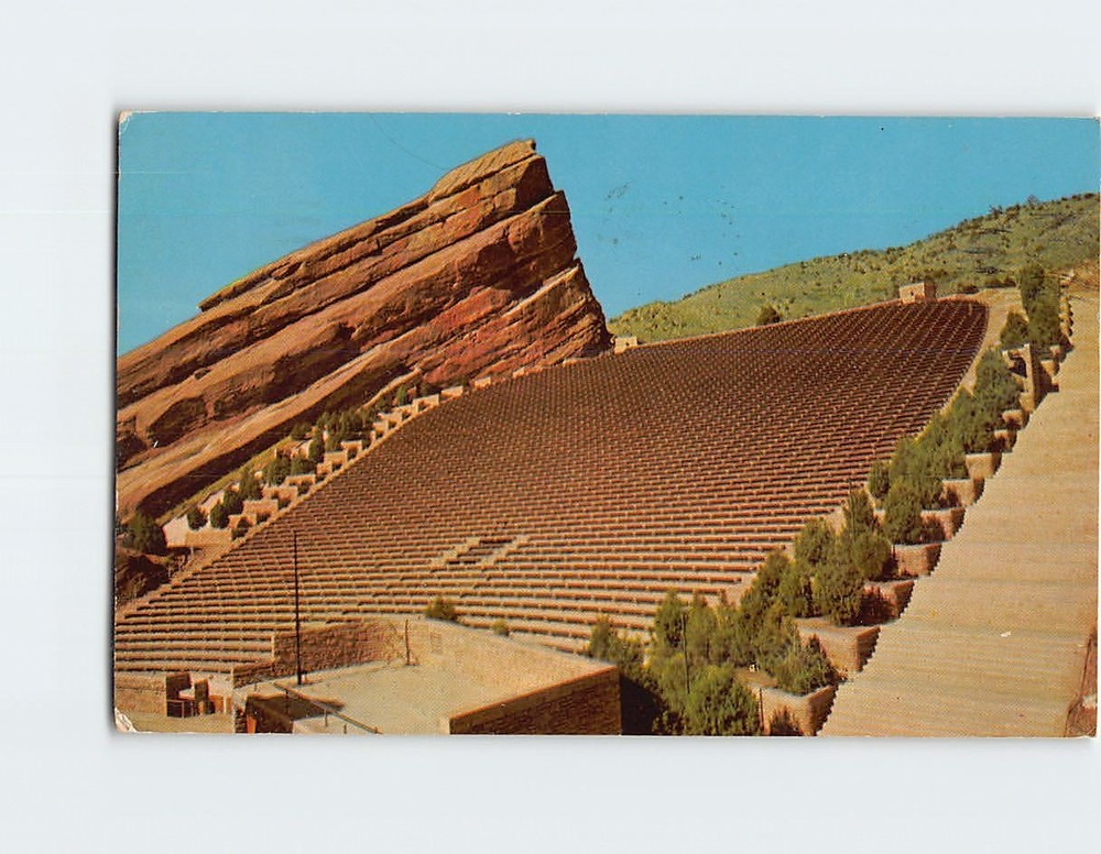Postcard Red Rocks Theatre Denver Mountain Parks Morrison Colorado USA