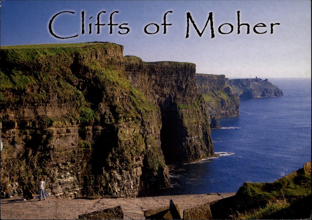 Cliffs of Moher County Clare Ireland vintage postcard z482