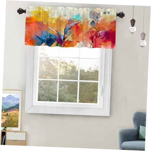 Abstract Colorful Multi Paint 52x18 Inch 2-Pack Wall Art-image