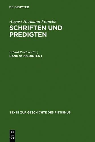 Predigten I (Hardback) Texte Zur Geschichte Des Pietismus