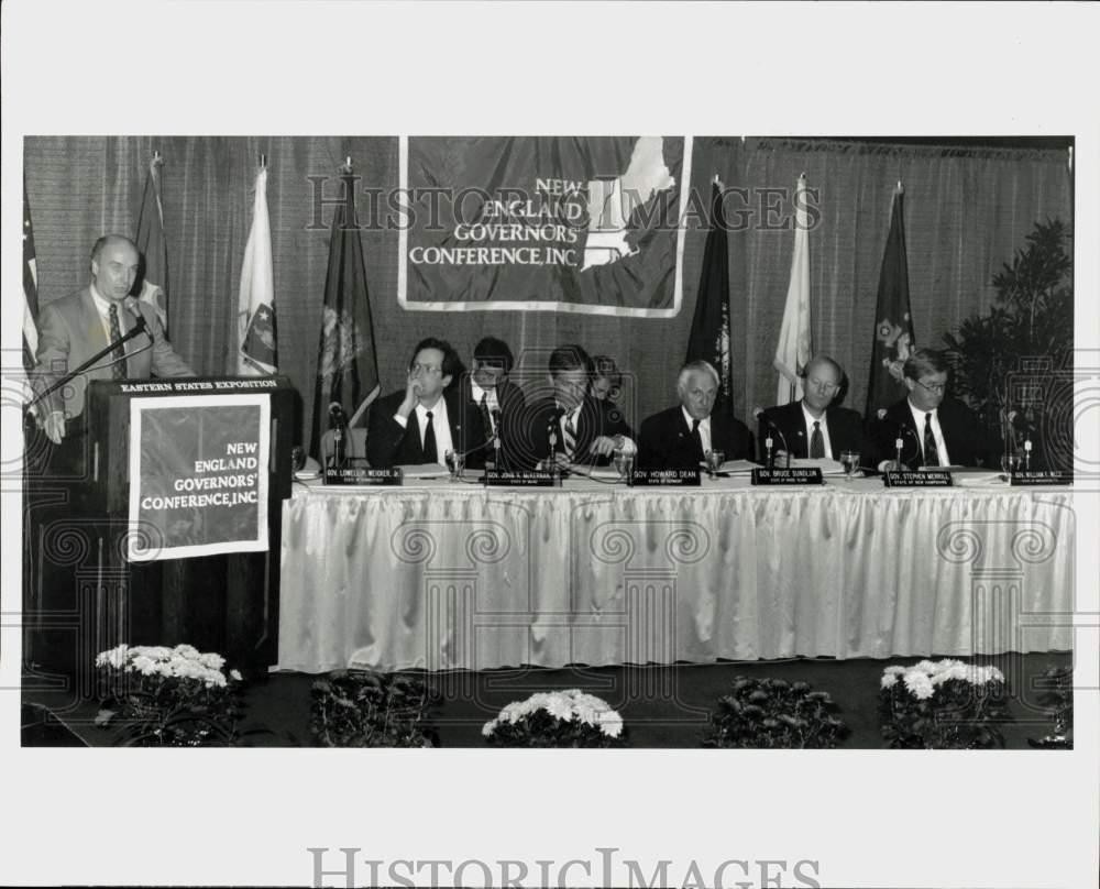 1993 Press Photo New England Governors' Conference Attendees, Massachusetts