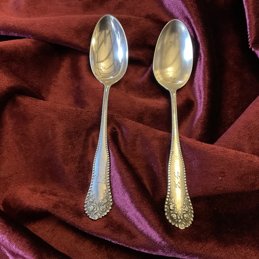 LANCASTER by Gorham Sterling Set Of 2 5:00 Teaspoon/Coffee Spoon 5 3/8