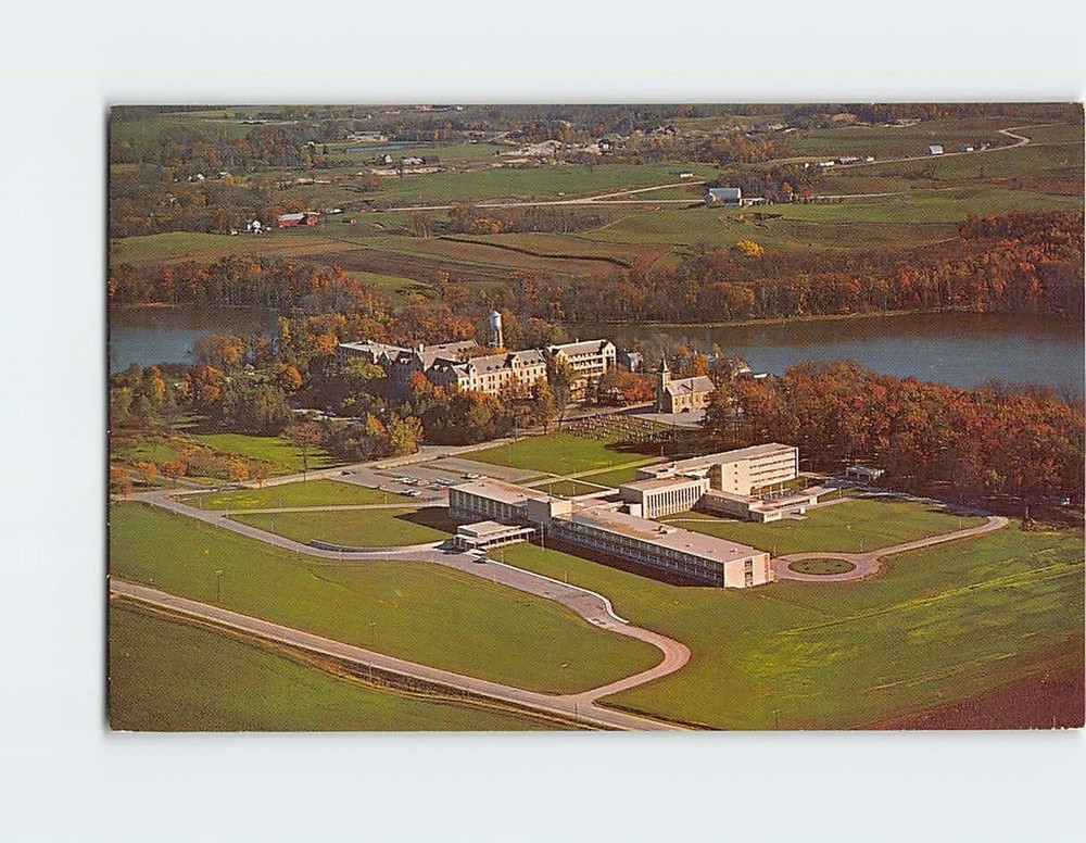 Postcard Holy Family Convent And College Manitowoc Wisconsin USA