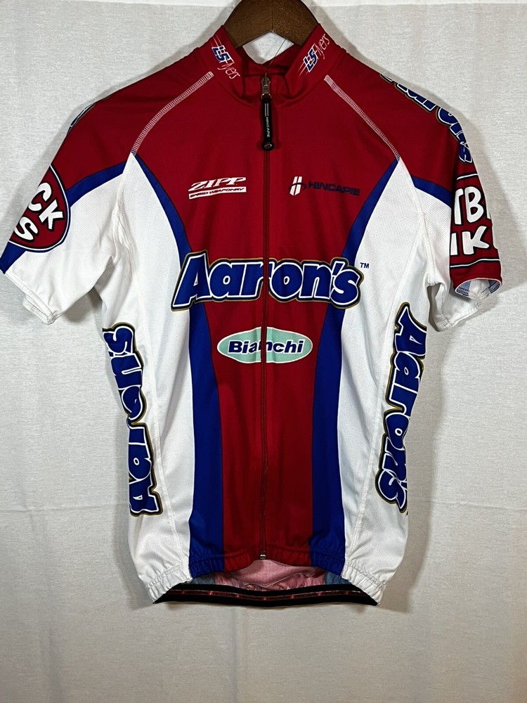 Hincapie Cycling Jersey Bianchi Bike Aarons Mens Medium