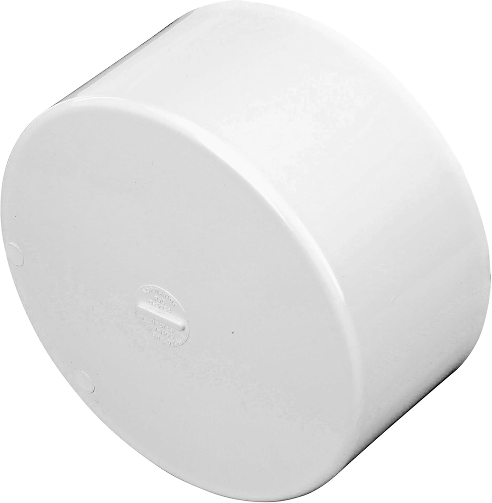 6P06 PVC S&D Cap 6-Inch Solvent-Weld Connection for 6-Inch Pipe