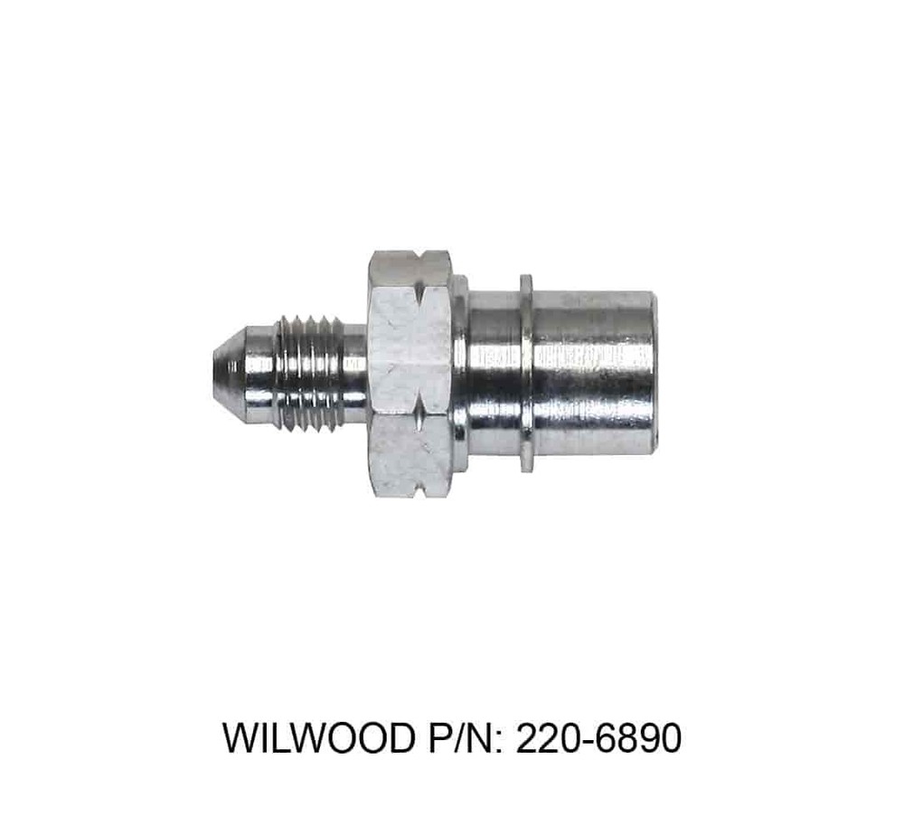 Wilwood 220-6890 -3AN Male to M10x1.00 Brake Line Adapter Straight Fitting