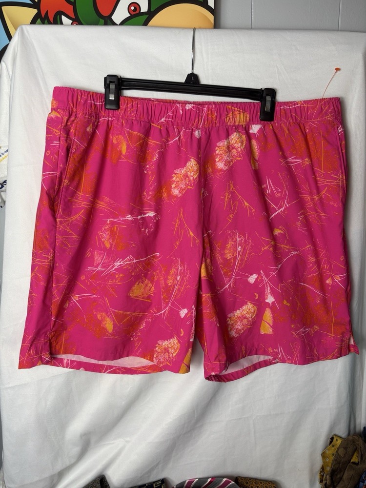 The North Face XXL Mens Board Shorts Pink NWT The Wanderer Standard Fit Flashdry