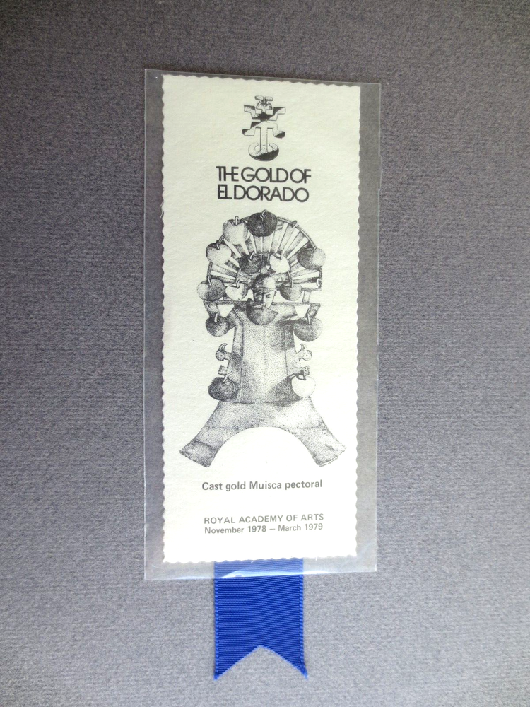 Westair BOOKMARK Gold of Eldorado Muisca Pectoral Royal Academy 1978-image