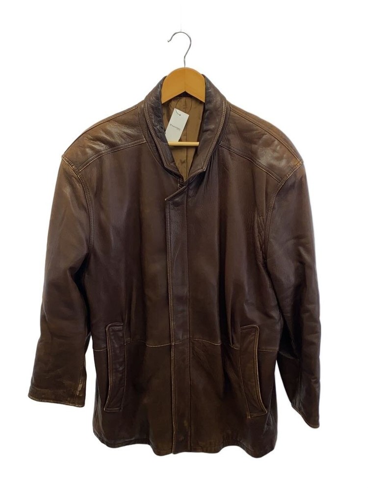 Leather Jacket Blouson/-/Sheep Leather/Brw/Plain 3502