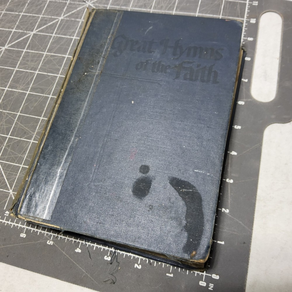 1968 Church KJV Great Hymns of the Faith Song Book Blue Hardcover 1st Edition