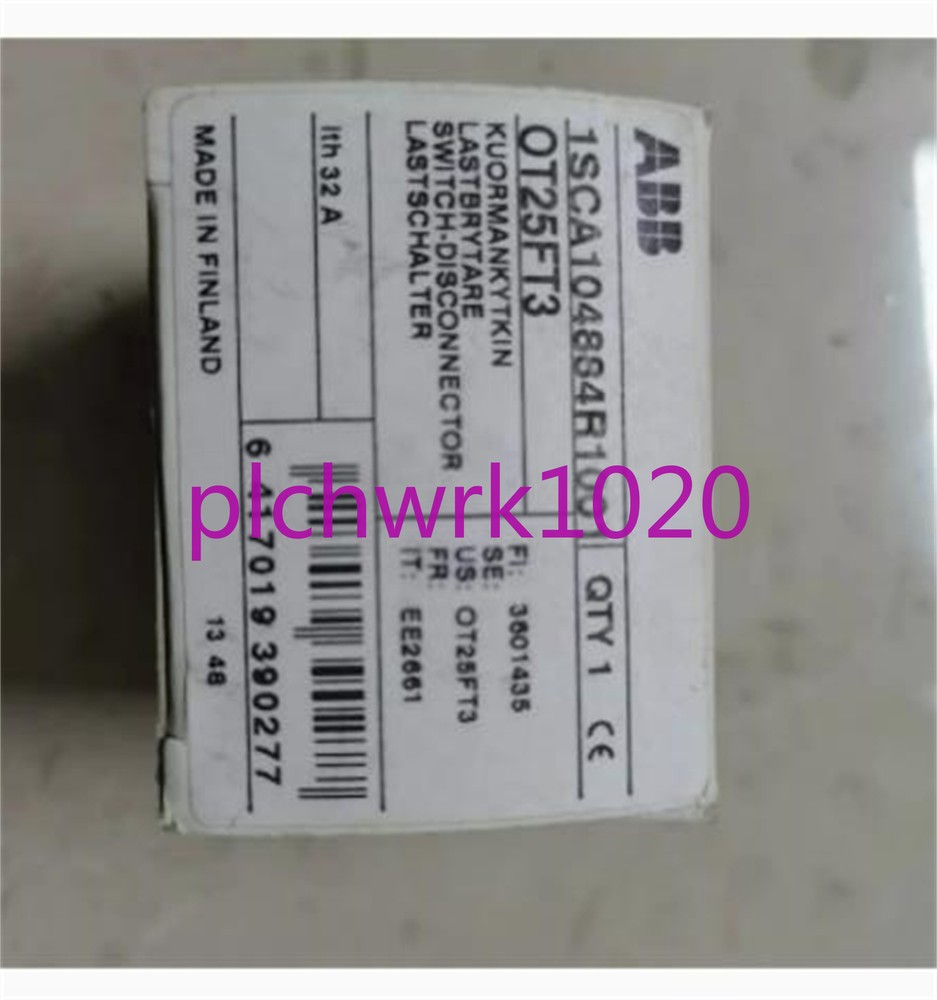 1PCS NEW IN BOX ABB isolation switch OT25FT3
