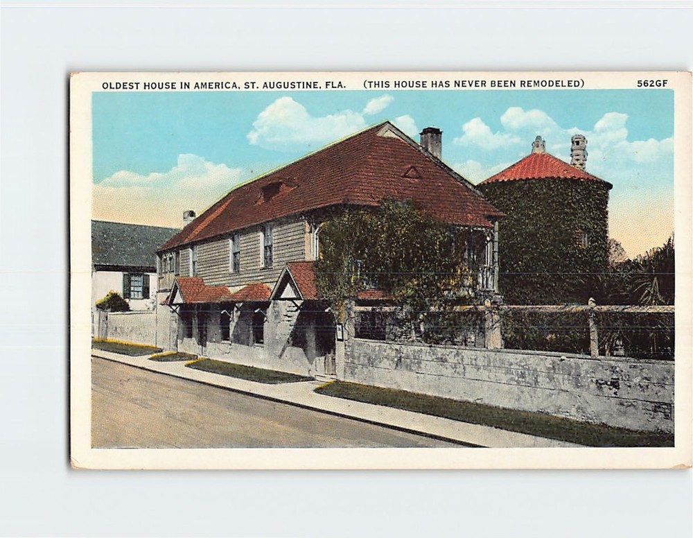 Postcard The Oldest House in America St. Augustine Florida USA
