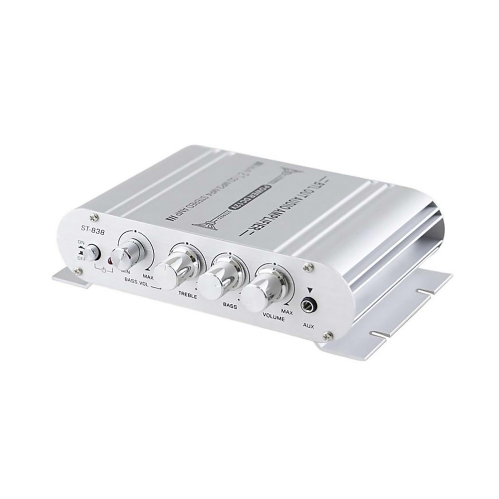 400W 2.1Channel Powerful Stereo Audio Power Amplifier HiFi Bass Amp Car Home FM