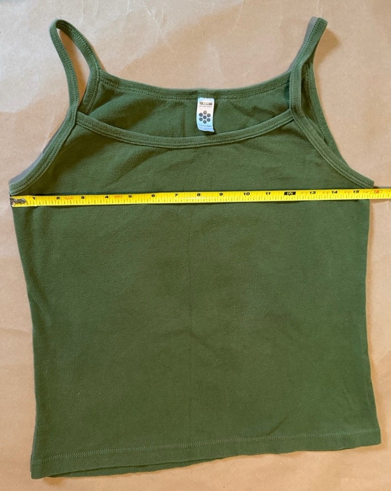 Classic Girl American Apparel Olive Green Tank Top Cami Large