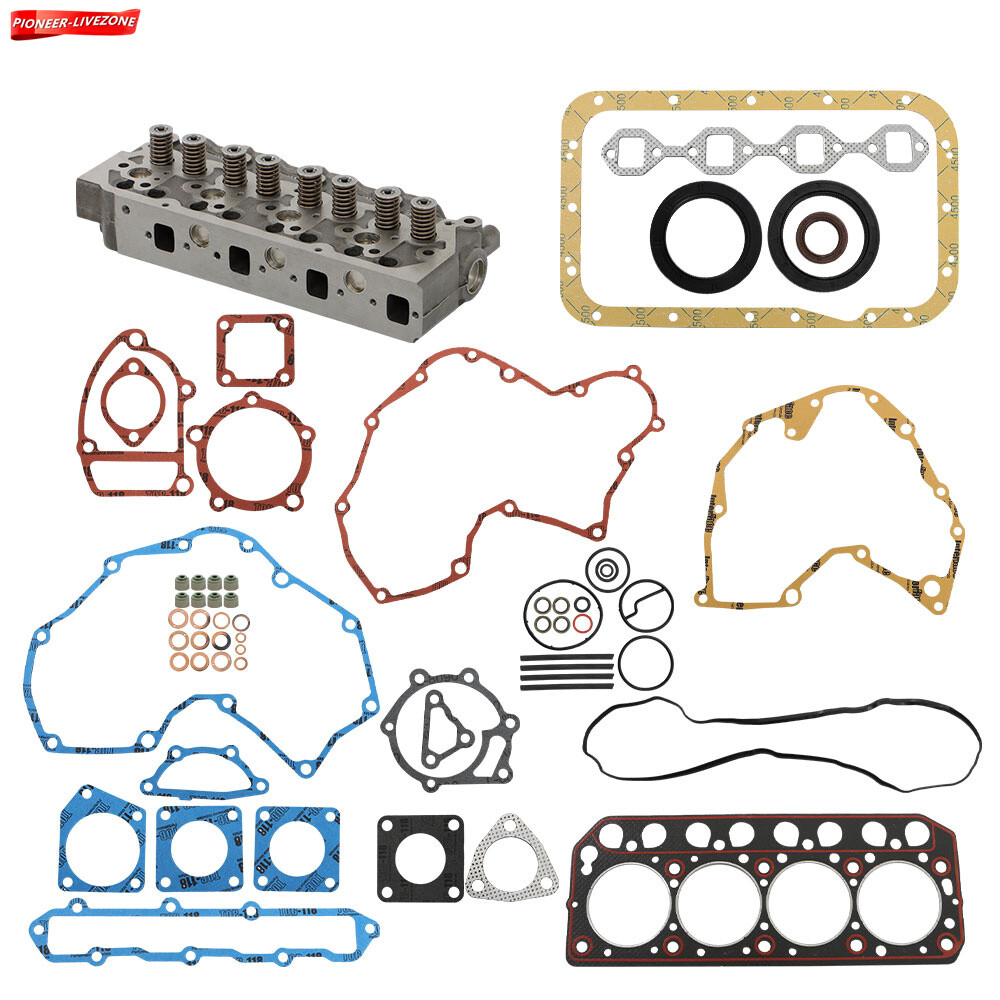 New Complete Cylinder Head Assy & Full Gasket Kit For Mitsubishi S4L S4L2 Engine